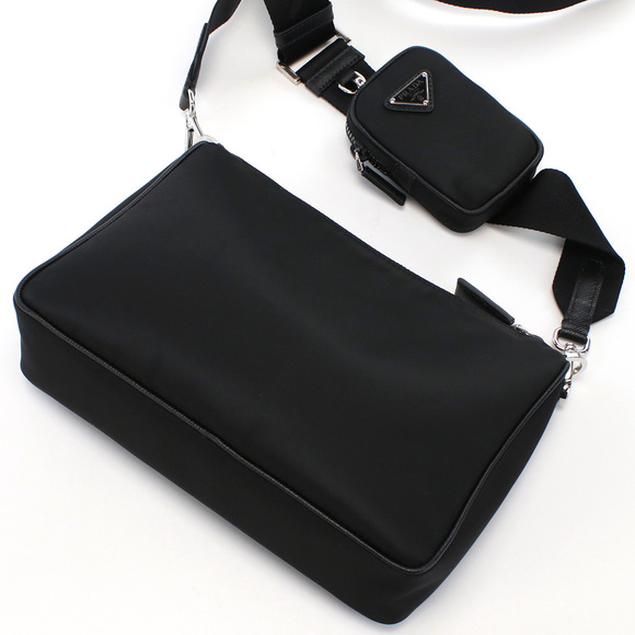 Prada Shoulder Bag Triangle Black - Picture 4 of 5